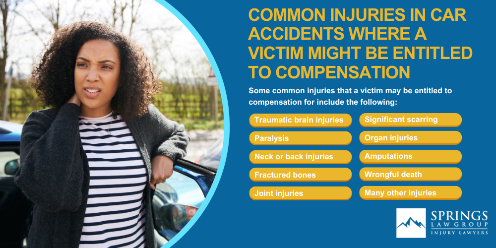 Common Injuries in Car Accidents Where a Victim Might be Entitled to Compensation