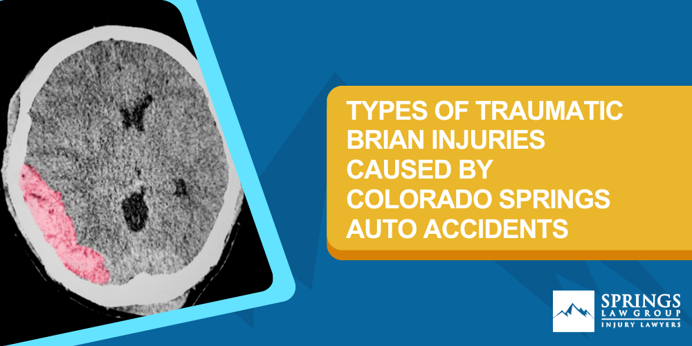 Types Of Traumatic Brain Injuries Caused By Colorado Springs Auto Accidents; Victims Of Colorado Springs Auto Accidents Who Have Suffered A Traumatic Brain Injury Should Call Springs Law Group;