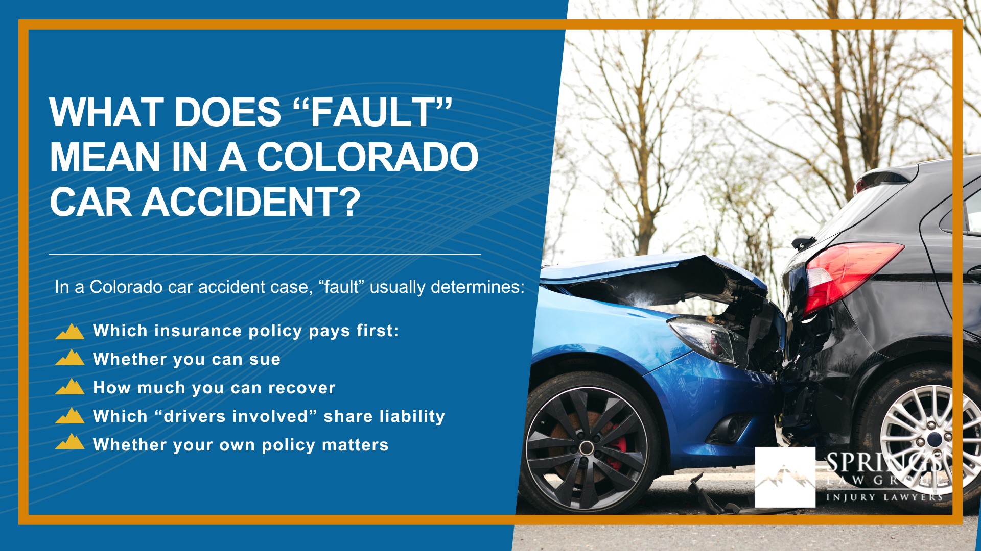 What Does “Fault” Mean in a Colorado Car Accident