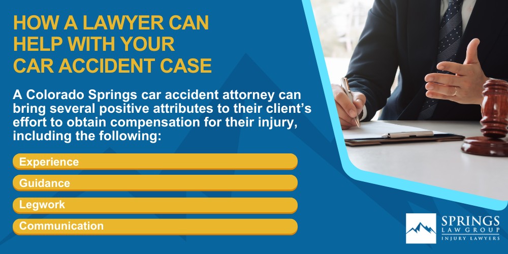How The Car Accident Claims Process Works In Colorado Springs; Settling The Claim; When a Lawsuit Is Filed; The Importance Of Meeting The Filing Deadline In Your Car Accident Case; How A Lawyer Can Help With Your Car Accident Case