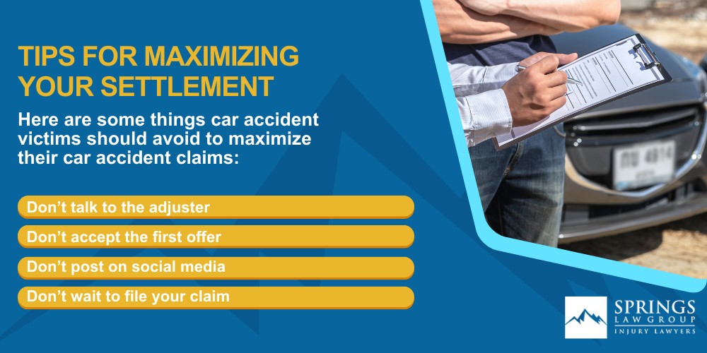 5 Steps To Increase Your Car Accident Settlement; Tips For Maximizing Your Settlement 