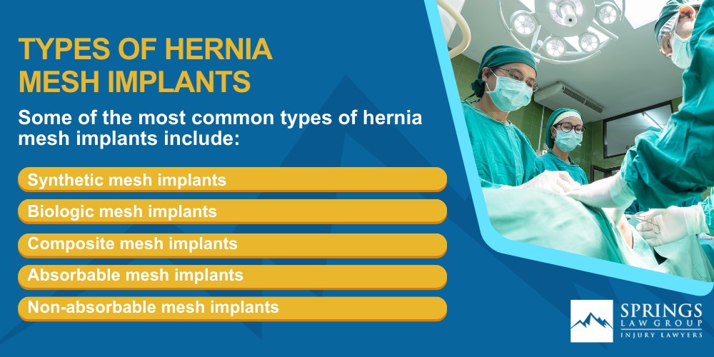 Background On Hernia Mesh Lawsuits; Types Of Hernia Mesh Implants