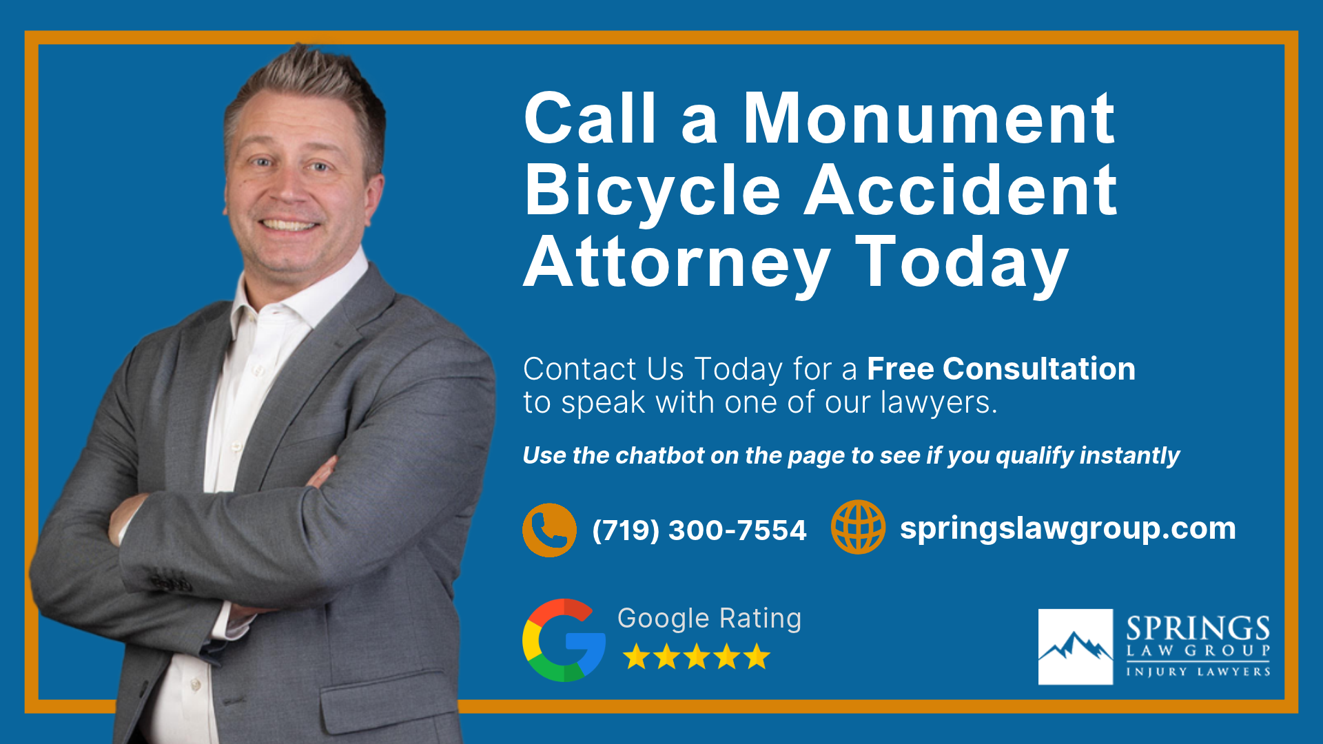 Call a Monument Bicycle Accident Attorney Today