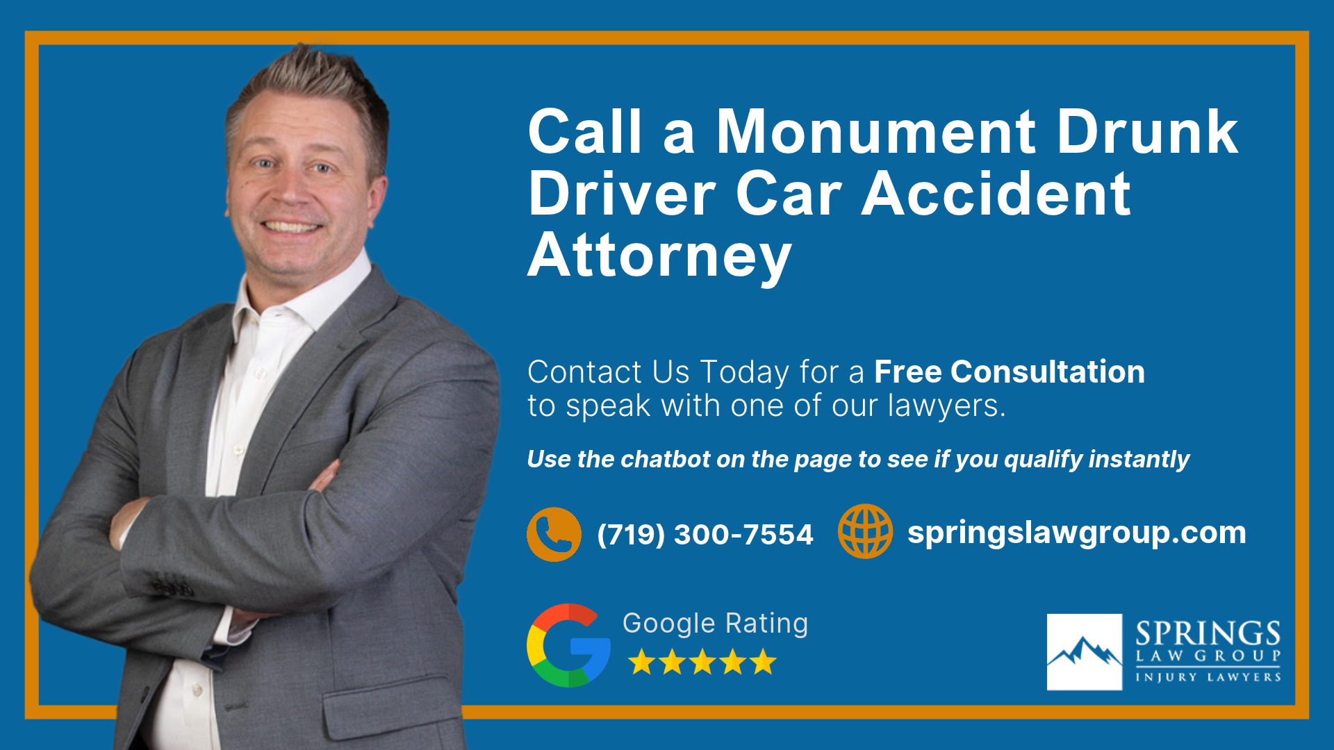 Call a Monument Drunk Driver Car Accident Attorney