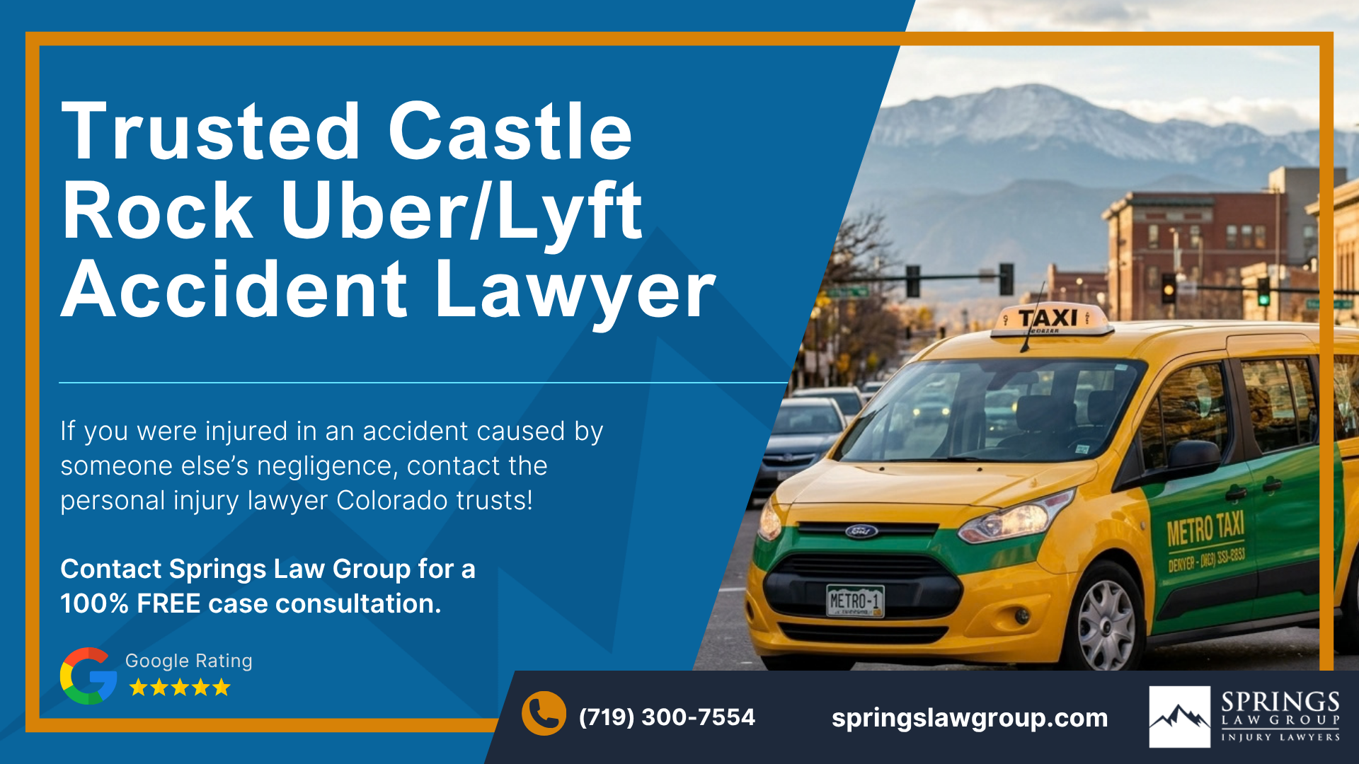 Get in Touch with a Castle Rock Uber/Lyft Accident Attorney Today; Castle Rock Uber/Lyft Accident Lawyer