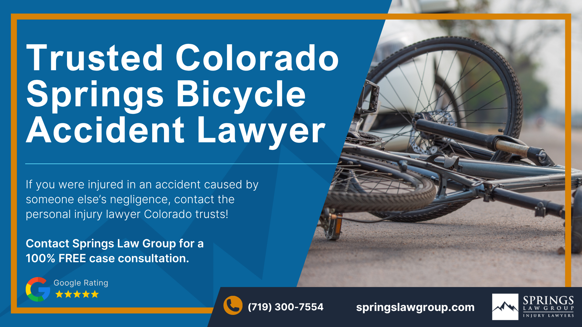 Meet Our Experienced Bicycle Accident Lawyers; Christopher Nicolaysen_ Colorado Springs Bicycle Accident Lawyer; What to Do After a Bike Accident in Colorado Springs, Colorado; Gathering Evidence for a Bicycle Accident Claim; Damages in a Bike Accident Injury Claim; The Legal Process for Bicycle Accident Cases in Colorado; Do You Qualify for a Bike Accident Claim; Springs Law Group_ Colorado Springs Bicycle Accident Lawyers; Springs Law Group Colorado Springs Bicycle Accident Lawyers; Springs Law Group Colorado Springs Bicycle Accident Lawyers; Colorado Springs Bicycle Accident Lawyer