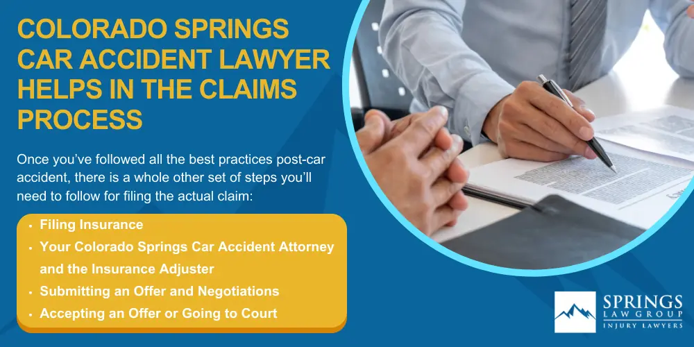 Colorado Springs CO Car Accident Lawyer; How A Colorado Springs Car Accident Lawyer Can Help; Talk To A Trusted Colorado Springs Car Accident Lawyer Today; Colorado Springs Car Accident Statistics; What To Do After A Car Accident In Colorado Springs; Colorado Springs Car Accident Lawyer Helps In The Claims Process
