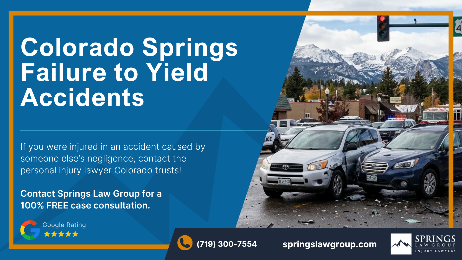 Working with an Attorney After a Failure to Yield Accident in Colorado Springs; Colorado Springs Failure to Yield Accidents