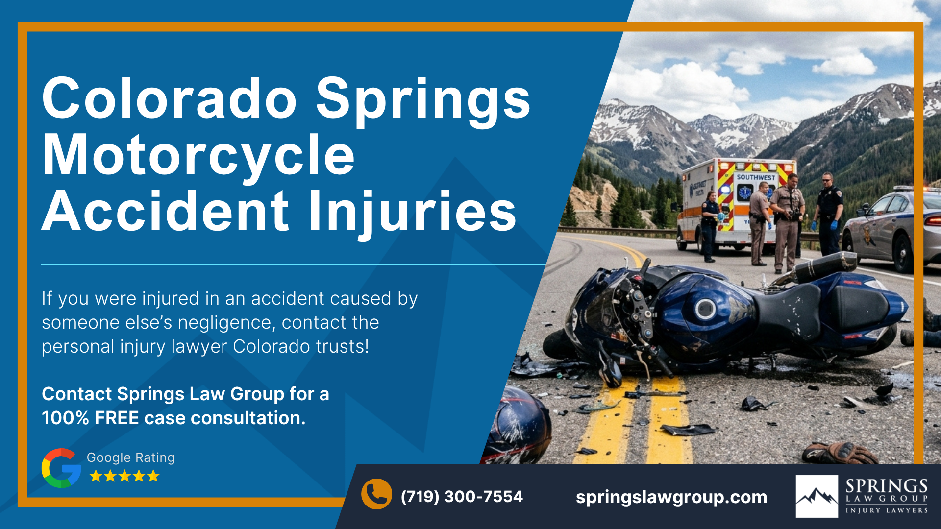 Seeking Compensation for Colorado Springs Motorcycle Accident Injuries; Colorado Springs Motorcycle Accident Injuries