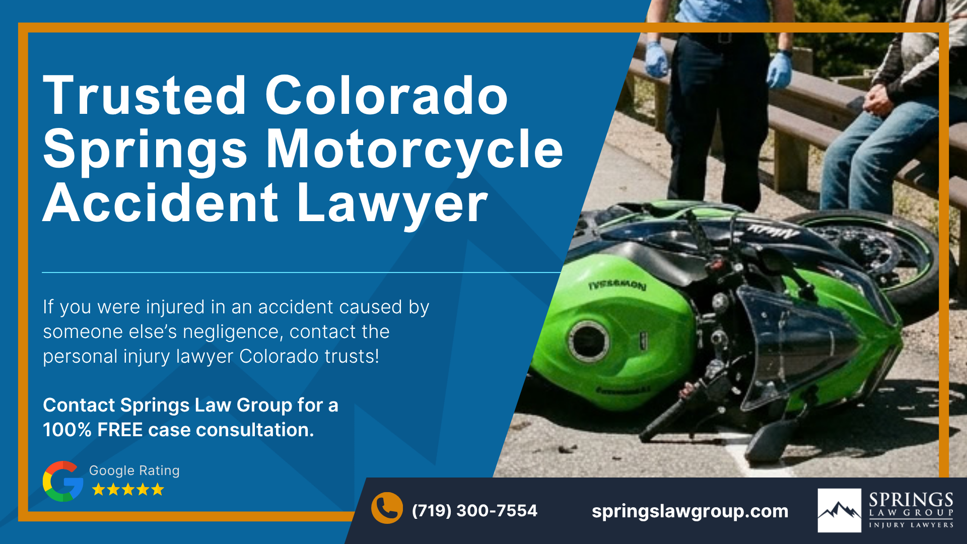 Meet Our Experienced Motorcycle Accident Lawyers at Springs Law Group; Christopher Nicolaysen_ Colorado Springs Motorcycle Accident Lawyer; How Much Does it Cost to Hire a Motorcycle Accident Lawyer from Springs Law Group; What to Do After a Motorcycle Accident in Colorado Springs, Colorado; Gathering Evidence for a Motorcycle Accident Case; Damages in Motorcycle Crash Case; The Legal Process for Motorcycle Accident Cases in Colorado; Will I Need to Go to Court for My Motorcycle Accident Claim; Relevant Colorado Motorcycle Laws; Common Causes of Motorcycle Accidents; Common Motorcycle Accident Injuries; Do You Qualify for a Motorcycle Accident Claim; Springs Law Group_ Your Colorado Springs Motorcycle Accident Lawyer; Meet Our Experienced Motorcycle Accident Lawyers at Springs Law Group; Christopher Nicolaysen_ Colorado Springs Motorcycle Accident Lawyer; How Much Does it Cost to Hire a Motorcycle Accident Lawyer from Springs Law Group; What to Do After a Motorcycle Accident in Colorado Springs, Colorado; Gathering Evidence for a Motorcycle Accident Case; Damages in Motorcycle Crash Case; The Legal Process for Motorcycle Accident Cases in Colorado; Will I Need to Go to Court for My Motorcycle Accident Claim; Relevant Colorado Motorcycle Laws; Common Causes of Motorcycle Accidents; Common Motorcycle Accident Injuries; Do You Qualify for a Motorcycle Accident Claim; Springs Law Group_ Your Colorado Springs Motorcycle Accident Lawyer