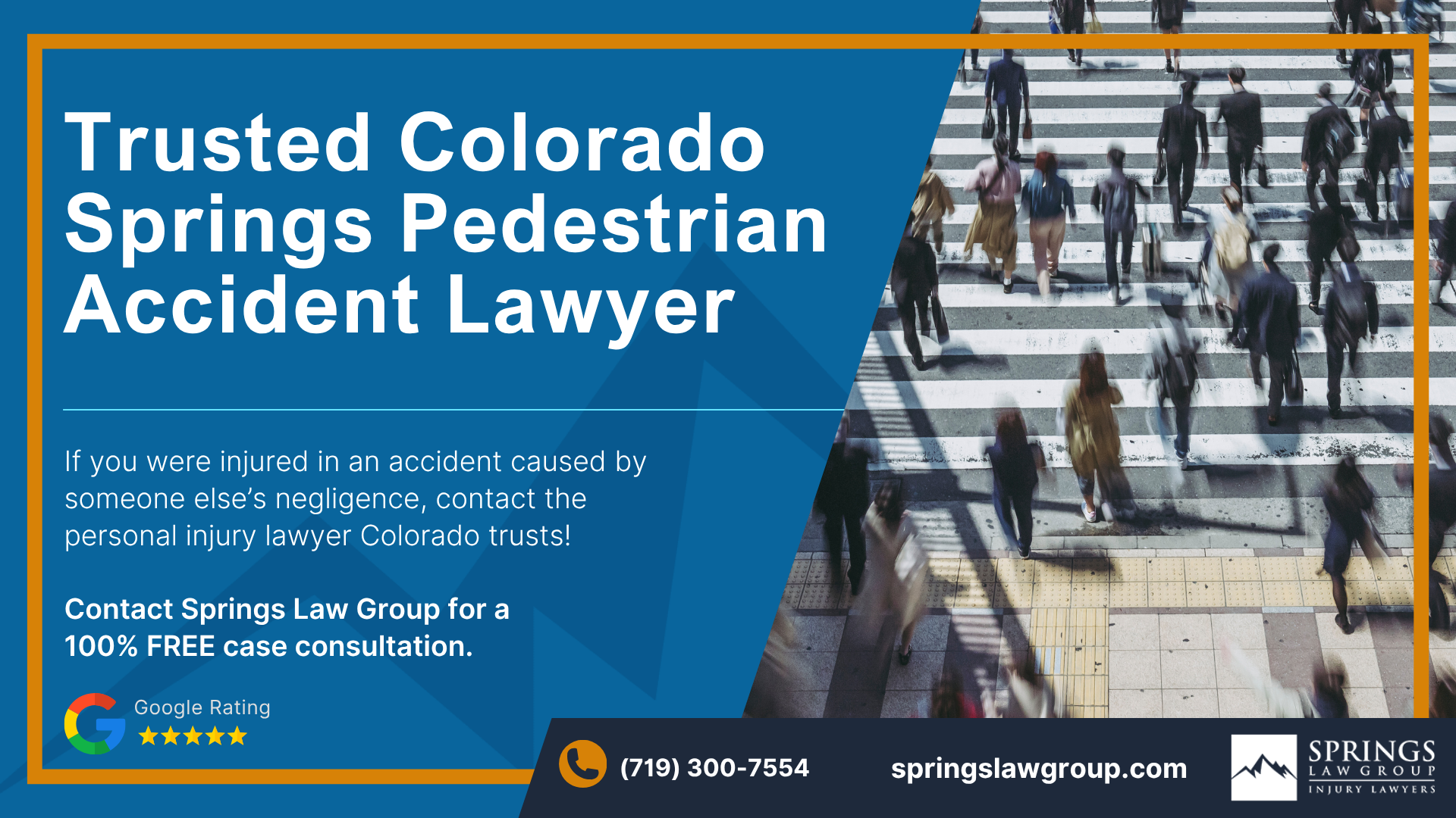 Meet Our Experienced Truck Accident Lawyers; Christoper Nicolaysen_ Colorado Springs Pedestrian Accident Attorney; How Much Does it Cost to Hire a Pedestrian Accident Lawyer from Springs Law Group; What to Do After Being Hit By a Car in Colorado Springs, Colorado; Gathering Evidence for a Pedestrian Accident Case; Damages in Pedestrian Accident Lawsuits; The Legal Process for Pedestrian Accident Claims in Colorado; Common Causes of Pedestrian Accidents; Common Types of Pedestrian Accident Injuries; Springs Law Group_ Experienced Truck Accident Attorneys in Colorado Springs, Colorado; Colorado Springs Pedestrian Accident Lawyer