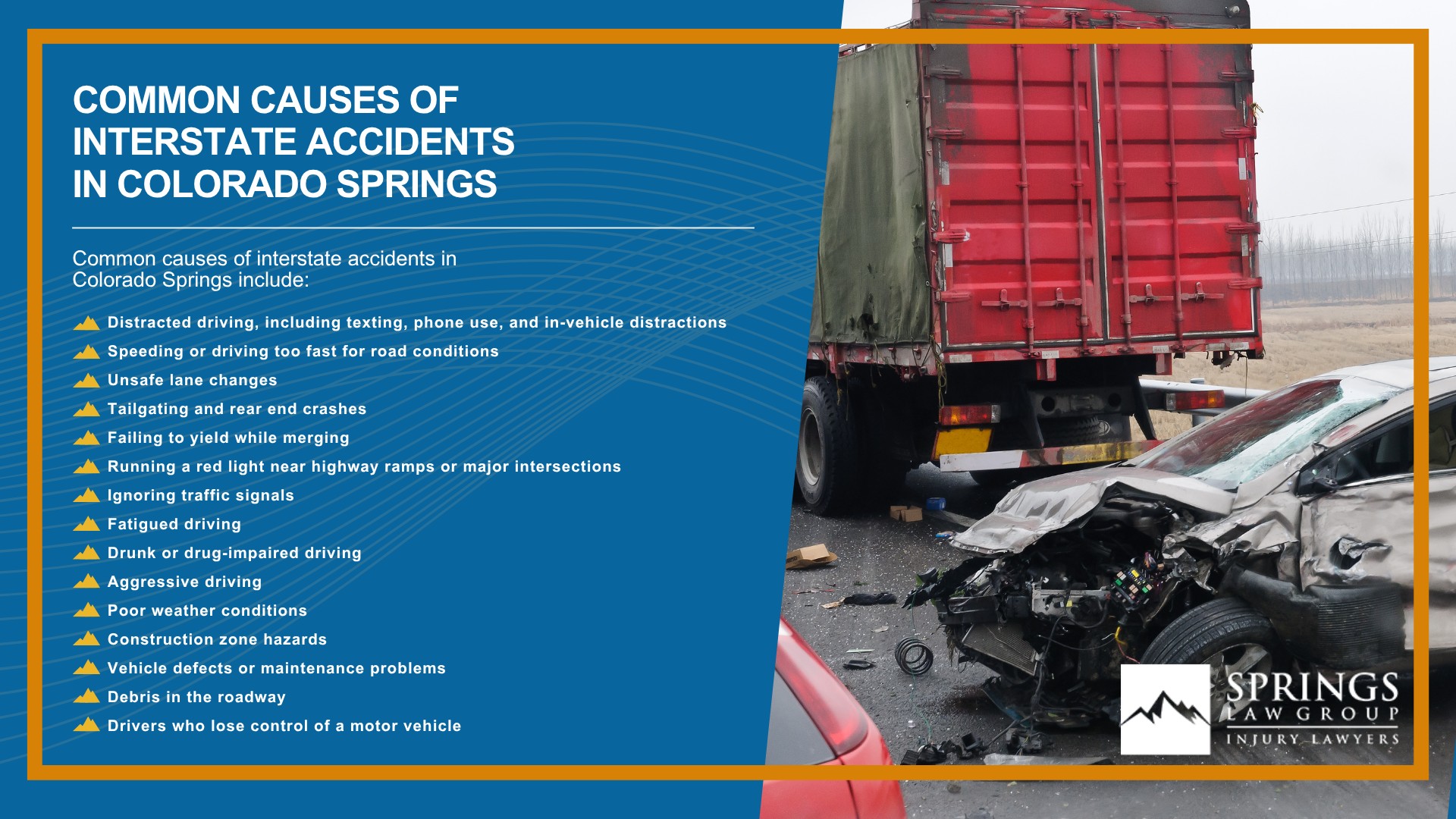 What Makes Interstate Accidents Different From Other Car Accidents; Common Causes of Interstate Accidents in Colorado Springs