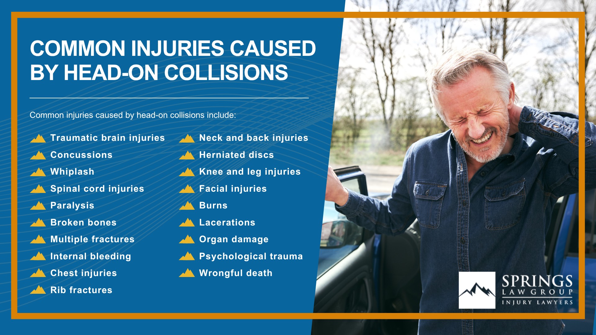 What Is a Concussion; Why Head-On Collisions Are Often So Serious; Common Causes of Head-On Collisions in Colorado Springs; Common Injuries Caused by Head-On Collisions