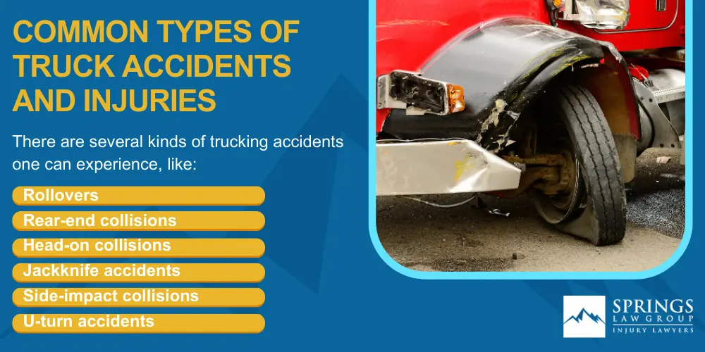 Colorado Springs Truck Accident Lawyer; Common Types Of Truck Accidents And Injuries
