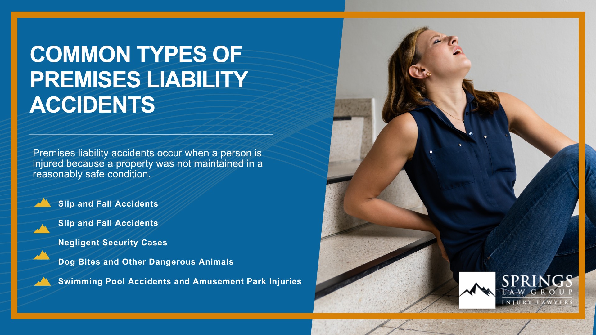 What is Premises Liability in Colorado; The Duty of Care_ Who Must Keep Property Safe; How a Premises Liability Claim Works in Colorado; Establishing Negligence in a Premises Liability Case; Comparative Negligence Laws and How They a Impact Premises Liability Lawsuit; Insurance Coverage in Premises Liability Claims; Common Types of Premises Liability Accidents