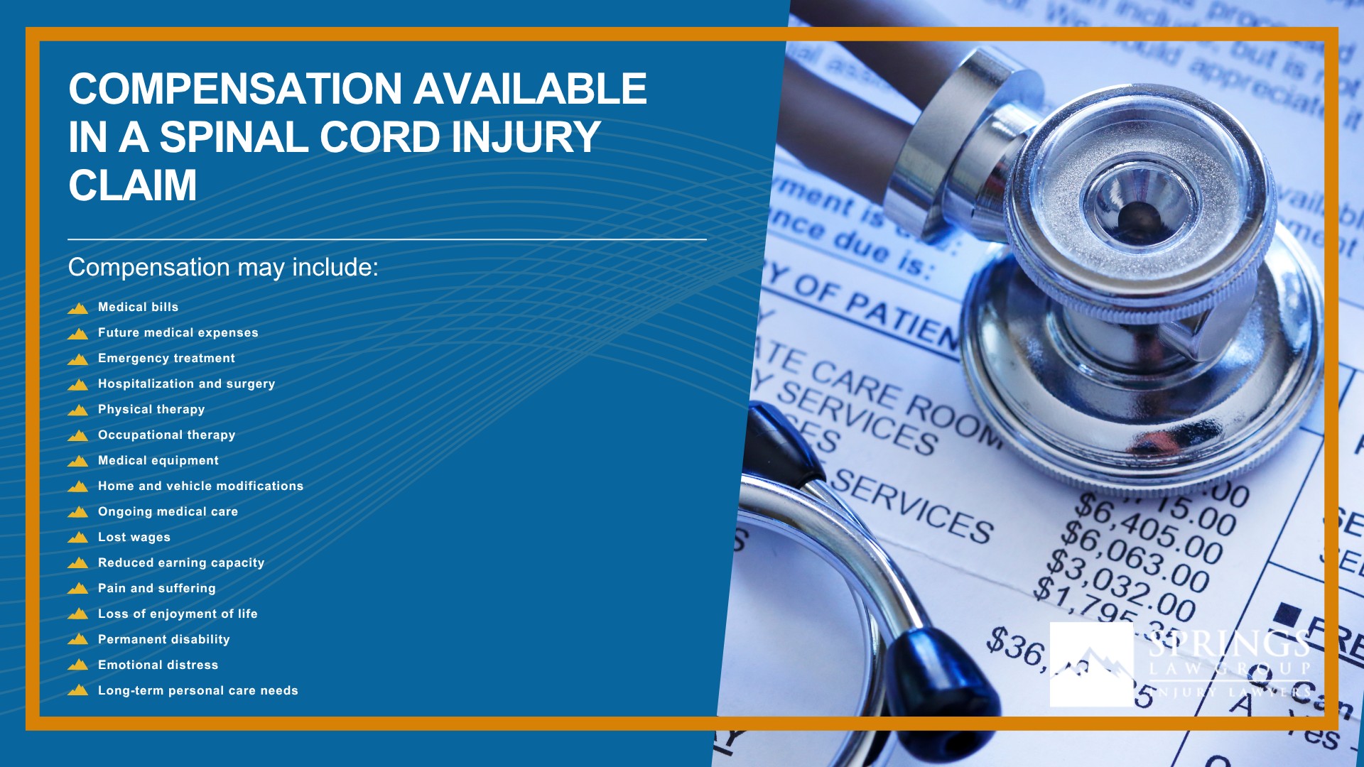 What Is a Spinal Cord Injury Claim; When Someone Else’s Negligence Causes a Spinal Cord Injury; Common Causes of Spinal Cord Injuries; Common Symptoms and Types of Spinal Cord Injuries; Complete and Incomplete Spinal Cord Injuries; Paralysis, Loss of Sensation, and Long-Term Complications; How Do You Prove a Spinal Cord Injury Case; Evidence That Can Help Support Your Claim; Compensation Available in a Spinal Cord Injury Claim