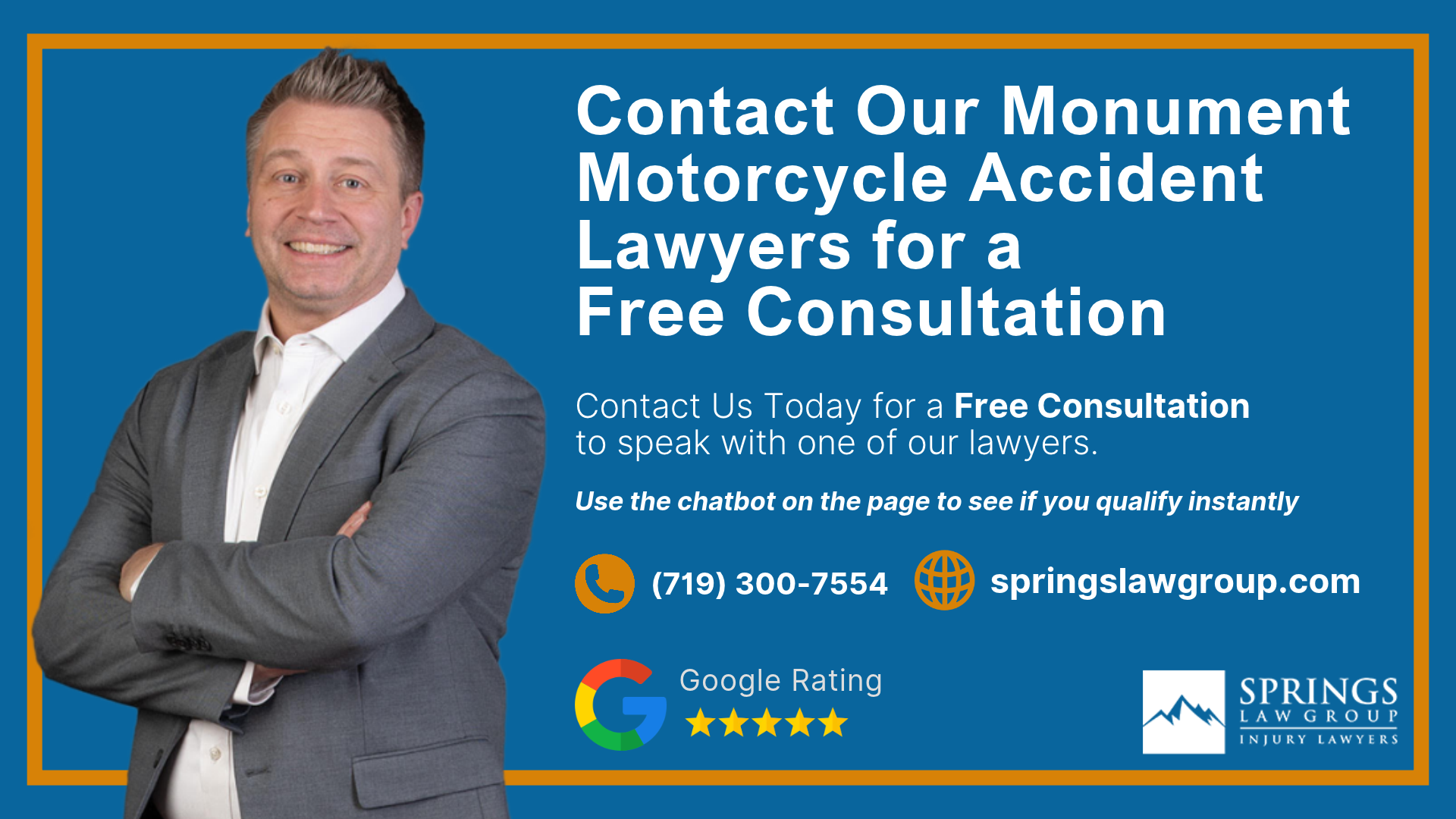 Contact Our Monument Motorcycle Accident Lawyers for a Free Consultation