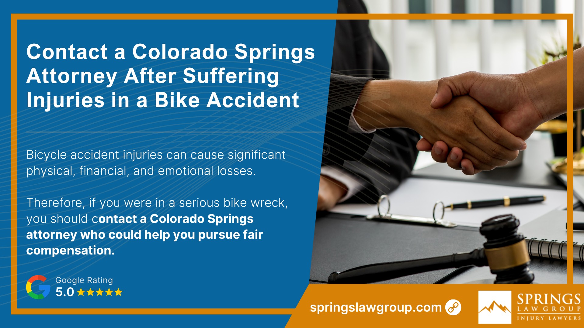 Traumatic Brain Injuries Following A Bike Accident; Broken Bones In A Cycling Accident; Receiving Medical Attention In Colorado Springs; Contact a Colorado Springs Attorney After Suffering Injuries in a Bike Accident (1)