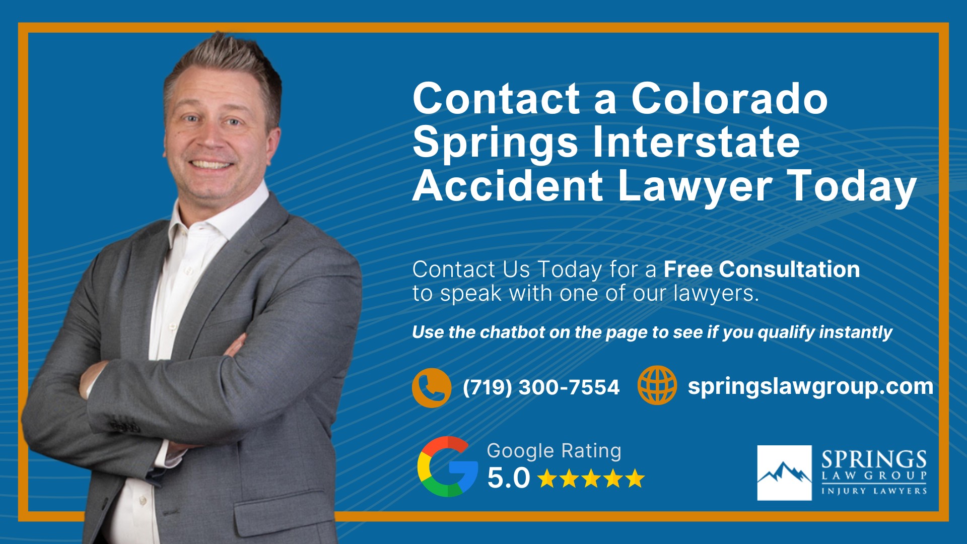 What Makes Interstate Accidents Different From Other Car Accidents; Common Causes of Interstate Accidents in Colorado Springs; Interstate Accidents on I-25, Highway 24, and Other Major Colorado Roadways; Who Can Be Held Liable for an Interstate Accident; How Springs Law Group Investigates Interstate Accident Claims; Evidence That Can Help Prove Fault After an Interstate Crash; Common Injuries Caused by Interstate Accidents; What Compensation Can You Recover After an Interstate Accident; How Insurance Companies Handle Interstate Accident Claims; What to Do After an Interstate Accident in Colorado Springs; How Colorado Law Affects Interstate Accident Claims; How Long Do You Have to File an Interstate Accident Claim in Colorado; Why Choose Springs Law Group for Your Interstate Accident Case; Contact a Colorado Springs Interstate Accident Lawyer Today