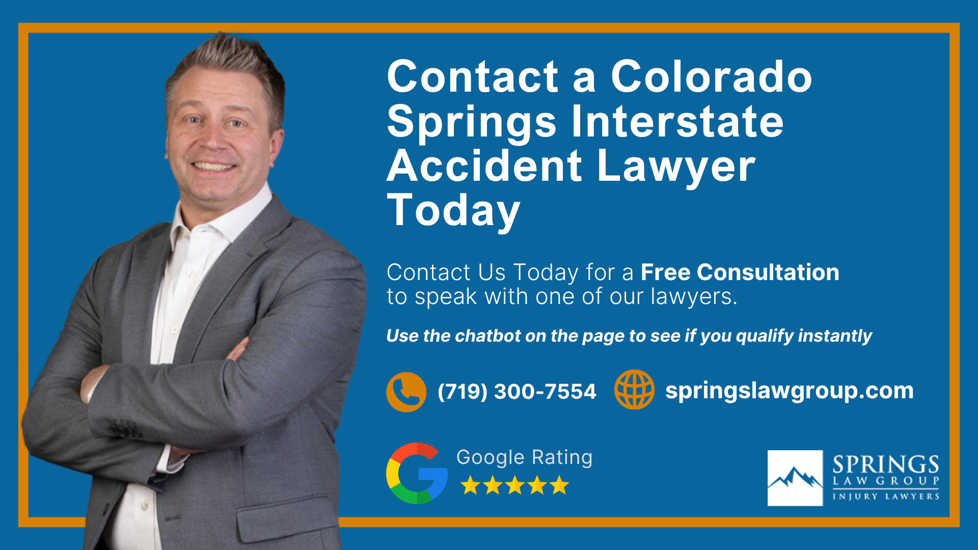 What Makes Interstate Accidents Different From Other Car Accidents; Common Causes of Interstate Accidents in Colorado Springs; Interstate Accidents on I-25, Highway 24, and Other Major Colorado Roadways; Who Can Be Held Liable for an Interstate Accident; How Springs Law Group Investigates Interstate Accident Claims; Evidence That Can Help Prove Fault After an Interstate Crash; Common Injuries Caused by Interstate Accidents; What Compensation Can You Recover After an Interstate Accident; How Insurance Companies Handle Interstate Accident Claims; What to Do After an Interstate Accident in Colorado Springs; How Colorado Law Affects Interstate Accident Claims; How Long Do You Have to File an Interstate Accident Claim in Colorado; Why Choose Springs Law Group for Your Interstate Accident Case; Contact a Colorado Springs Interstate Accident Lawyer Today