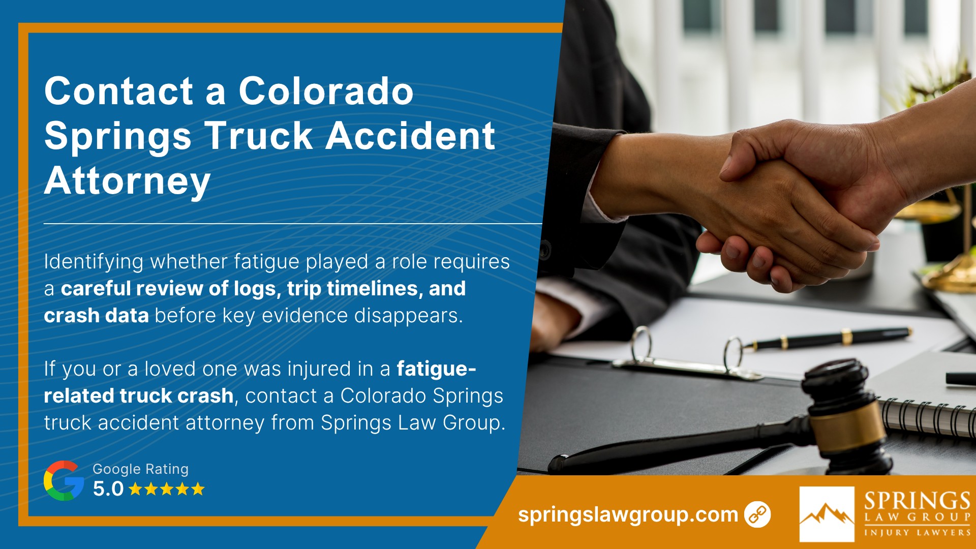 How Driver Fatigue Causes Truck Crashes; Why Truck Drivers Get Fatigued; Rules That Matter in Fatigue-Related Truck Cases; Proving Fatigue After a Truck Accident; Who Can Be Liable in a Truck Accident Involving Driver Fatigue; Potential Compensation in a Truck Accident Case; What To Do After a Suspected Fatigue Truck Crash; Contact a Colorado Springs Truck Accident Attorney