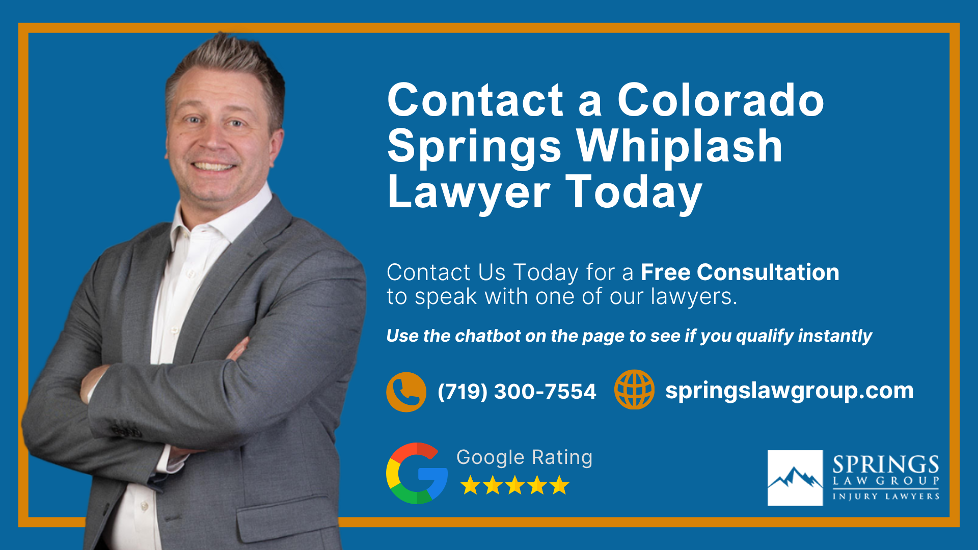 What Is Whiplash; How Whiplash Injury Claims Are Different From Other Personal Injury Cases; Common Causes of Whiplash Injuries in Colorado Springs; Rear-End Accidents and Whiplash Claims; Common Symptoms of Whiplash After an Accident; Why Whiplash Symptoms Can Appear Days After a Crash; Who Can Be Held Liable for a Whiplash Injury; What Is Whiplash; How Whiplash Injury Claims Are Different From Other Personal Injury Cases; Common Causes of Whiplash Injuries in Colorado Springs; Rear-End Accidents and Whiplash Claims; Common Symptoms of Whiplash After an Accident; Why Whiplash Symptoms Can Appear Days After a Crash; Who Can Be Held Liable for a Whiplash Injury; How Springs Law Group Investigates Whiplash Injury Claims; Evidence That Can Help Prove a Whiplash Injury Claim; Medical Treatment and Physical Therapy After Whiplash; What Compensation Can You Recover After a Whiplash Injury; What to Do After a Whiplash Injury in Colorado Springs; How Colorado Law Affects Whiplash Injury Claims; How Long Do You Have to File a Whiplash Claim in Colorado; Why Choose Springs Law Group for Your Whiplash Injury Case