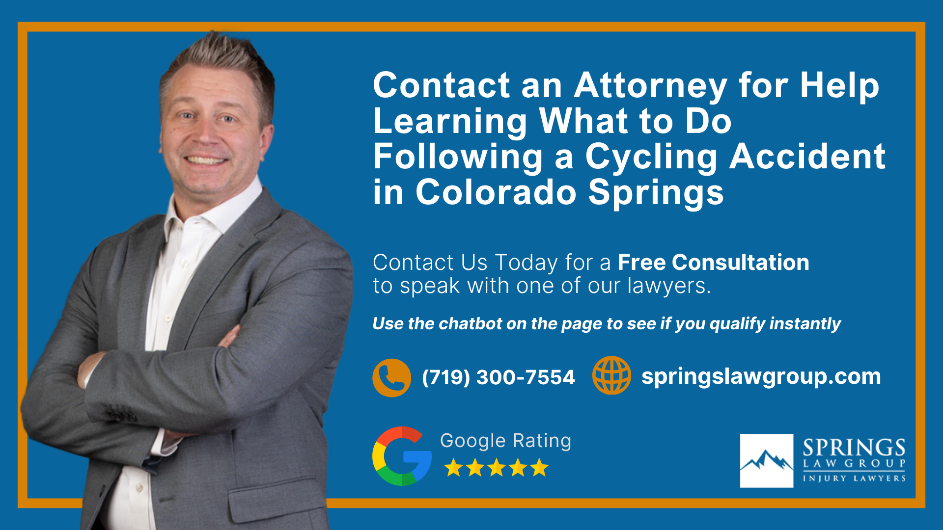 Contact an Attorney for Help Learning What to Do Following a Cycling Accident in Colorado Springs 