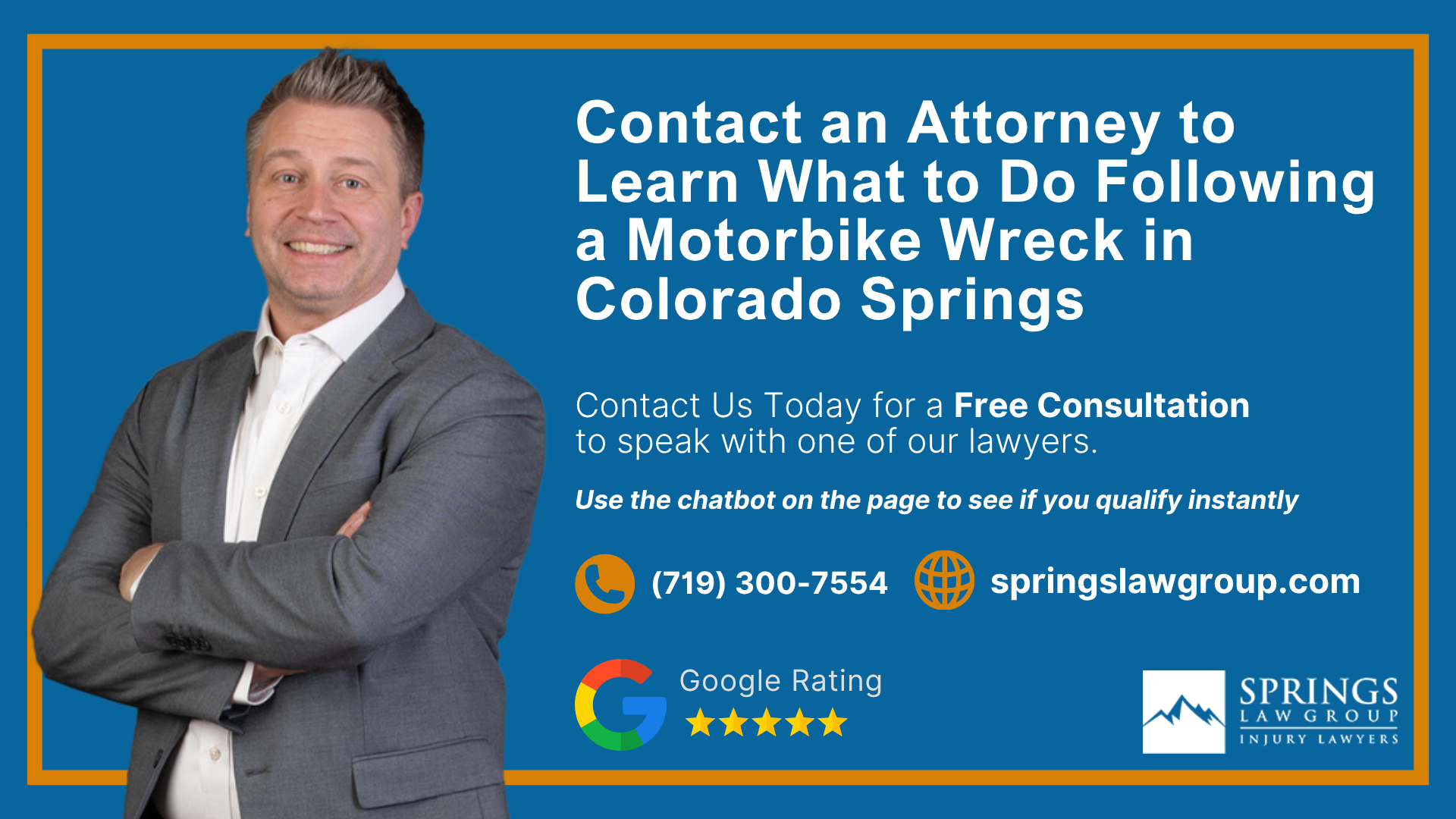 Contact an Attorney to Learn What to Do Following a Motorbike Wreck in Colorado Springs