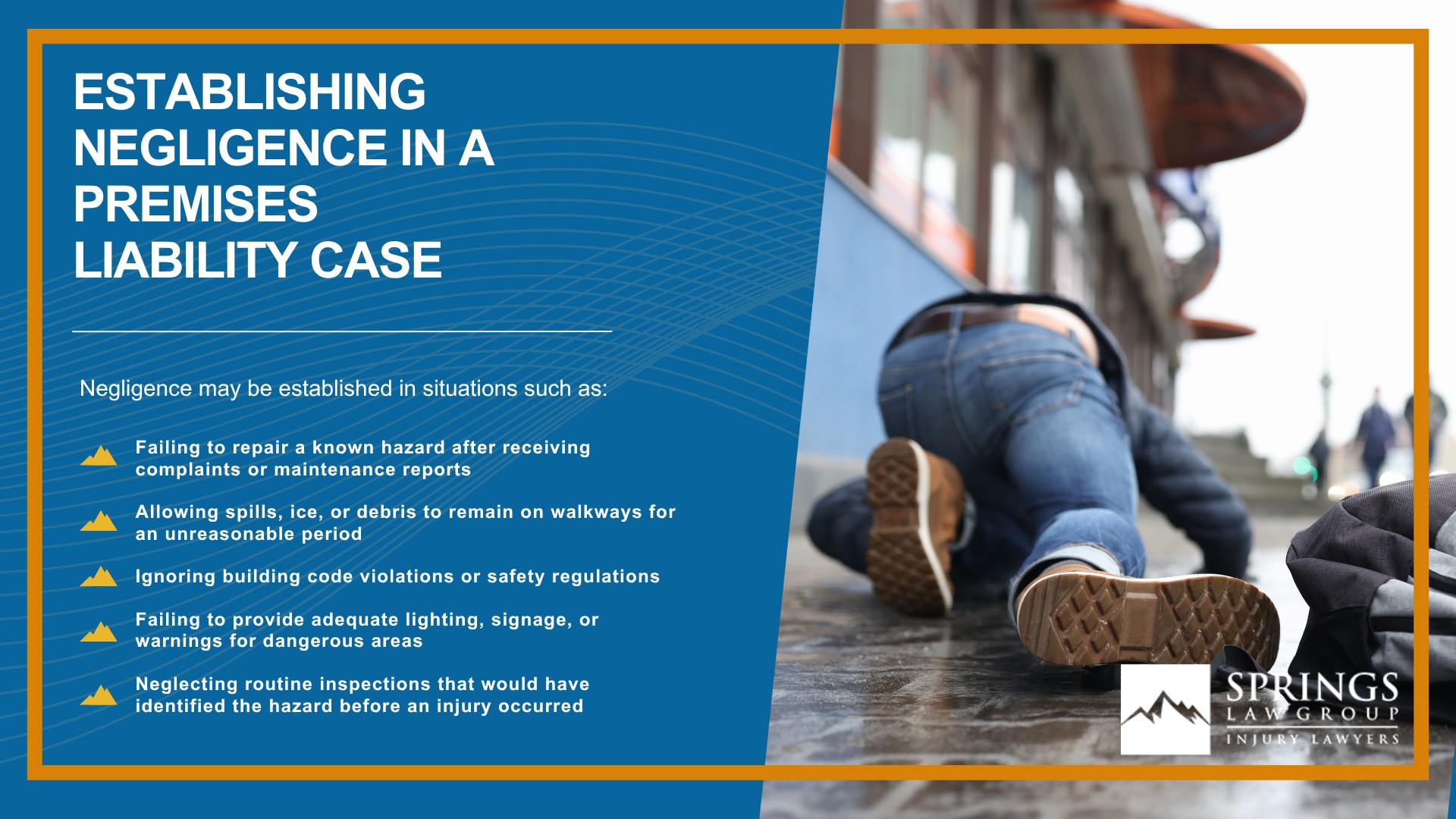 What is Premises Liability in Colorado; The Duty of Care_ Who Must Keep Property Safe; How a Premises Liability Claim Works in Colorado; Establishing Negligence in a Premises Liability Case