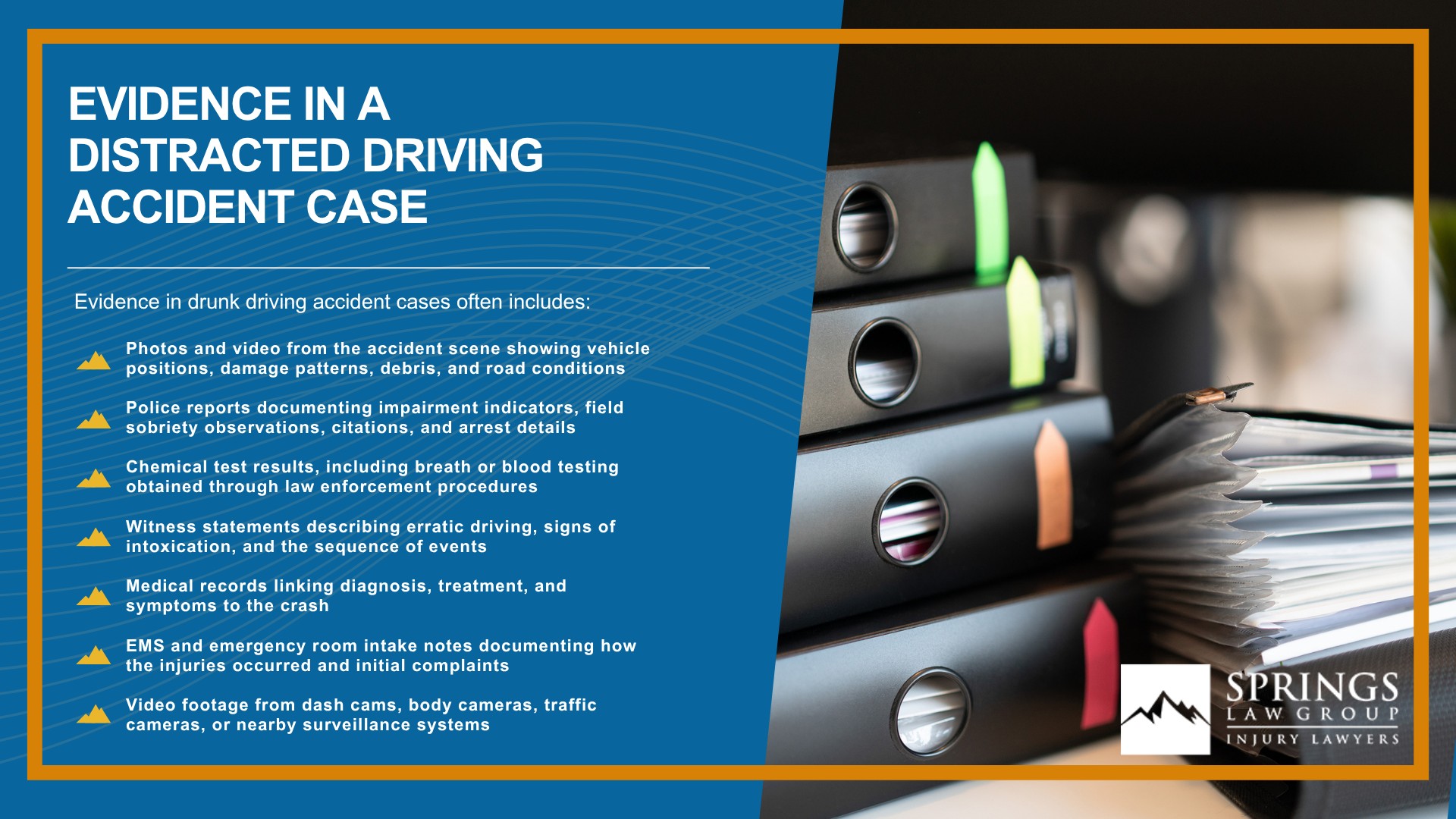 Steps to Take After a DUI Accident in Colorado Springs; Steps to Take After a DUI Accident in Colorado Springs; Criminal DUI Case vs. Civil Injury Claim (2); Common Injuries in Distracted Driving Crashes; Steps to Take After a DUI Accident in Colorado Springs; Steps to Take After a DUI Accident in Colorado Springs; Criminal DUI Case vs. Civil Injury Claim (2); Common Injuries in Distracted Driving Crashes; Evidence in a Distracted Driving Accident Case