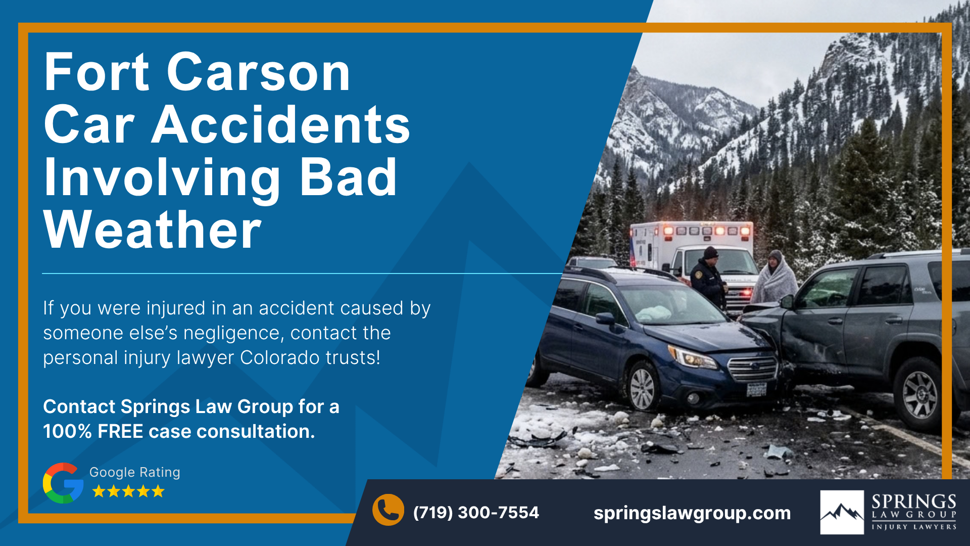 Contact a Fort Carson Attorney After Getting Involved in a Car Accident Cause by Inclement Weather