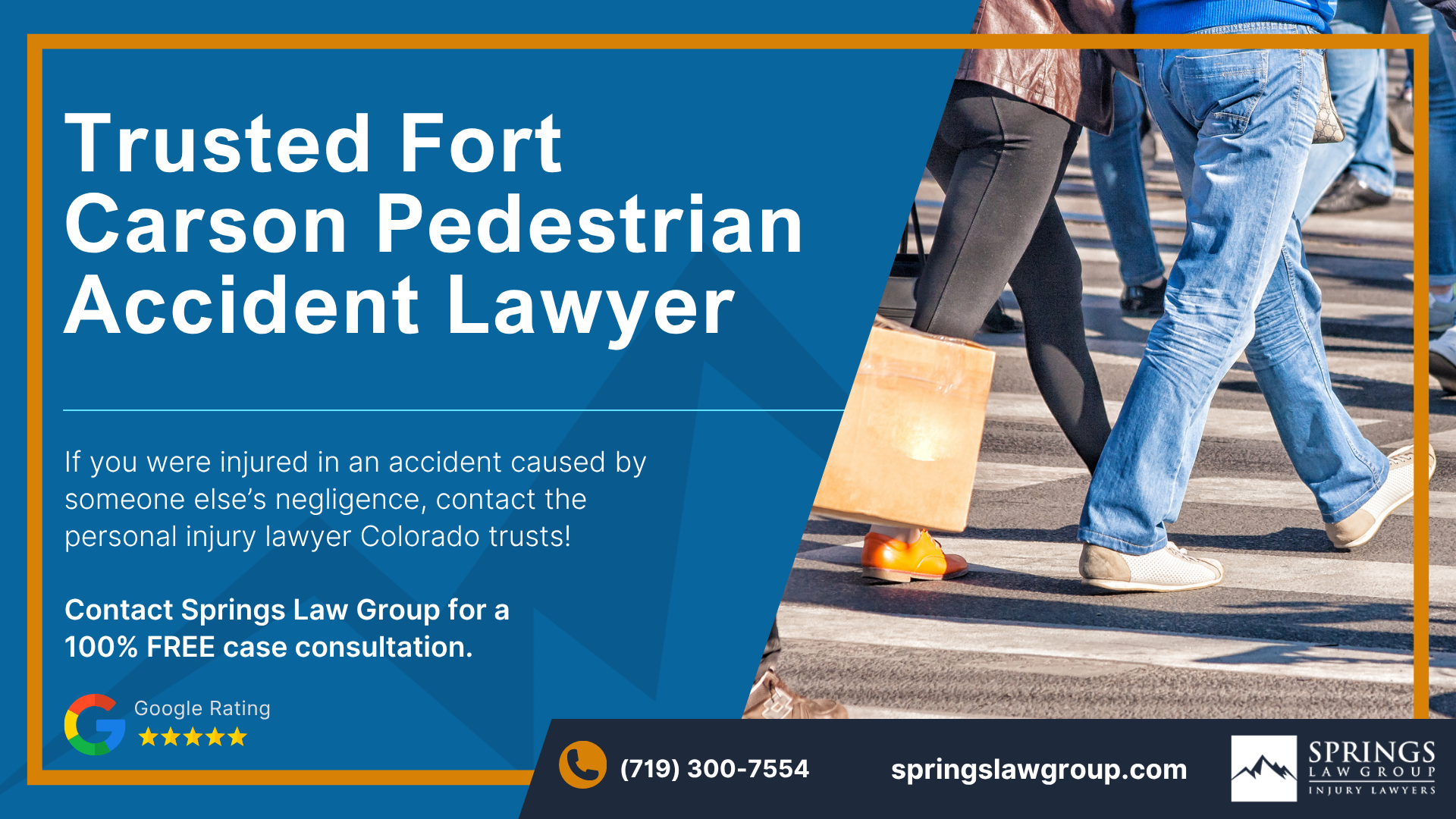 Springs Law Group: Fort Carson Pedestrian Accident Attorneys; Fort Carson Pedestrian Accident Lawyer