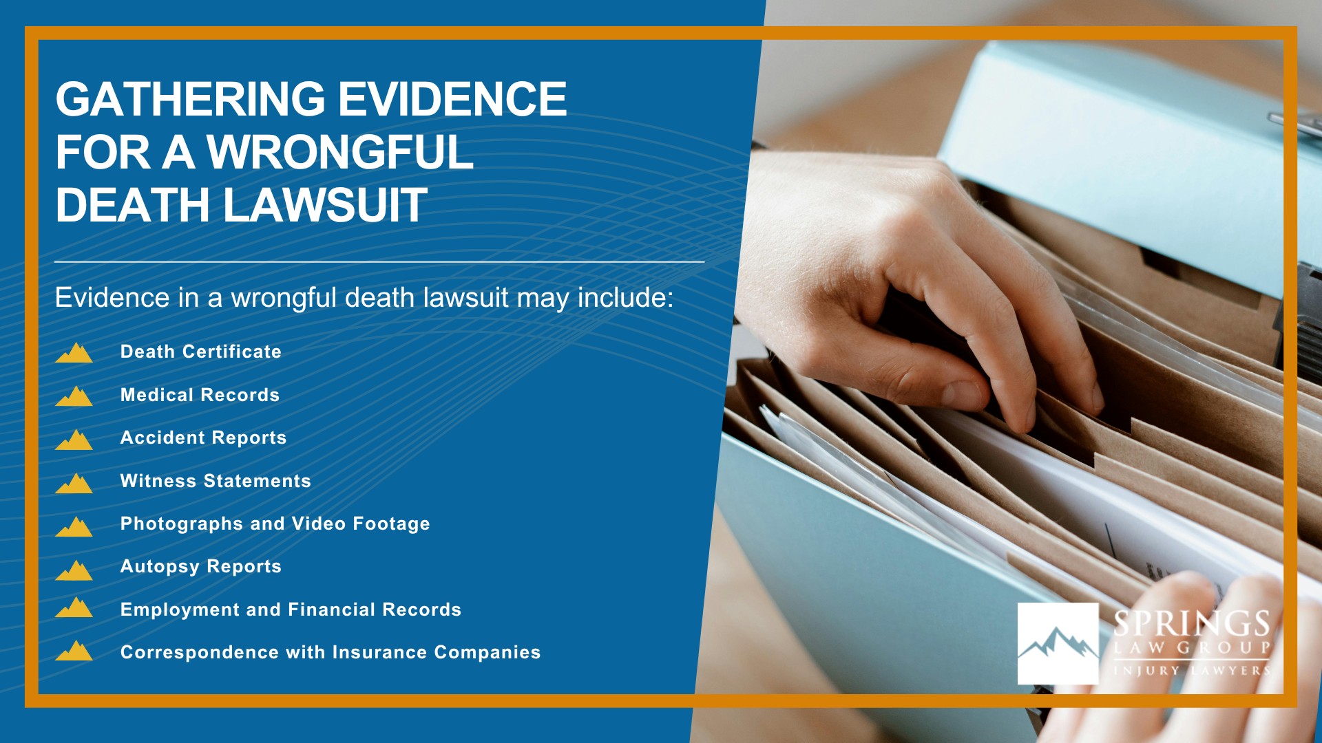 Meet Our Experienced Wrongful Death Lawyers; Meet Our Experienced Wrongful Death Lawyers (2); How Much Does it Cost to Hire a Wrongful Death Lawyer from Springs Law Group; The Legal Process for a Wrongful Death Lawsuit in Colorado; Who is Eligible to File Wrongful Death Claims in Colorado; Common Types of Fatal Accidents Resulting in Wrongful Death Claims; Do You Qualify to File a Wrongful Death Claim in Colorado Springs; Gathering Evidence for a Wrongful Death Lawsuit