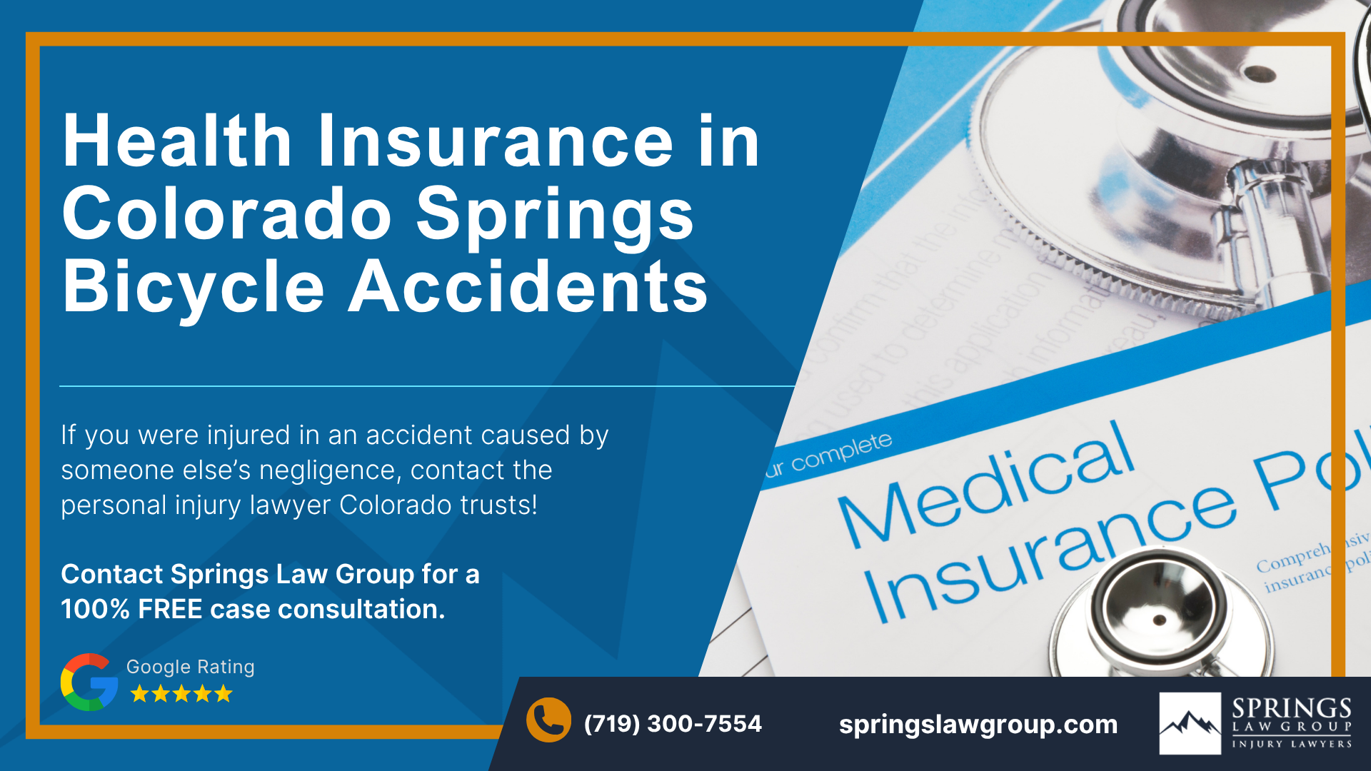 Retain a Colorado Springs Attorney for Help Dealing with Health Insurance Following a Bike Wreck; Health Insurance in Colorado Springs Bicycle Accidents (1)