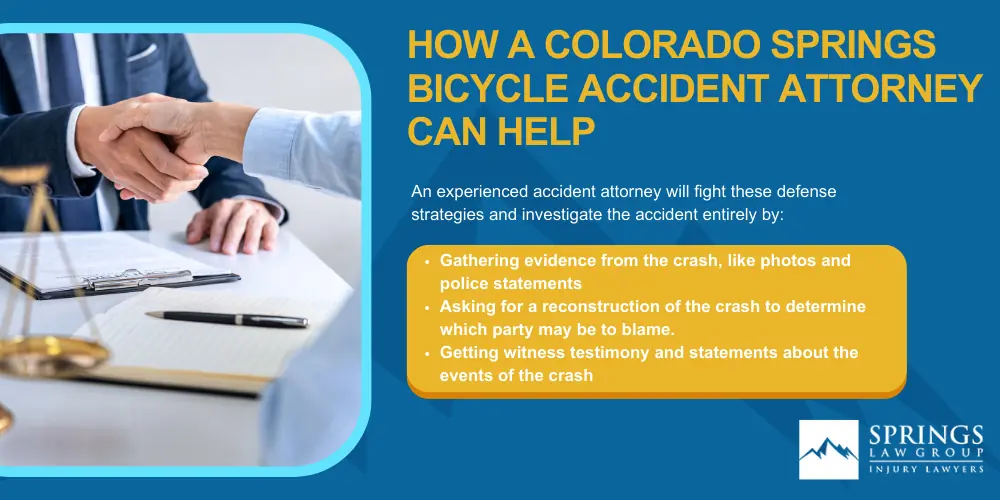 Colorado Springs Bicycle Accident Lawyer; Obligations Of Bicyclists And Motorists; Recoverable Damages In Colorado Springs Bicycle Accidents; What are Compensatory Damages; How A Colorado Springs Bicycle Accident Attorney Can Help