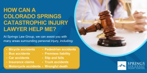 Colorado Springs Catastrophic Injury Lawyer; Common Causes Of Significant Bodily Harm; Common Types Of Catastrophic Injuries; Establishing Negligence; How Can A Colorado Springs Catastrophic Injury Lawyer Help Me