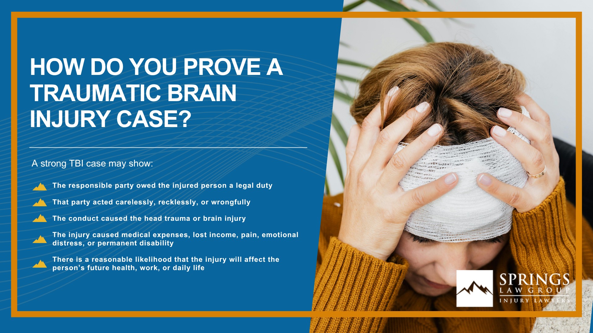 What Is a Traumatic Brain Injury Claim; When Someone Else’s Negligence Causes a Brain Injury; Common Causes of Traumatic Brain Injuries; Common Symptoms and Types of Traumatic Brain Injuries; How Do You Prove a Traumatic Brain Injury Case
