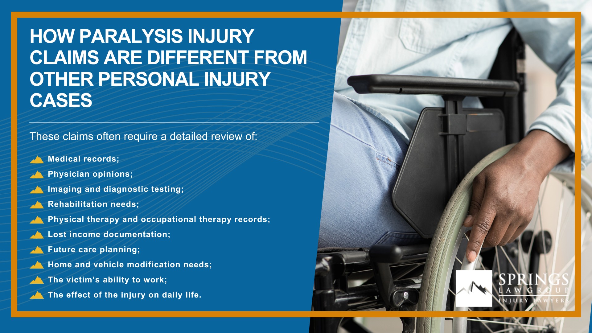 How Paralysis Injury Claims Are Different From Other Personal Injury Cases