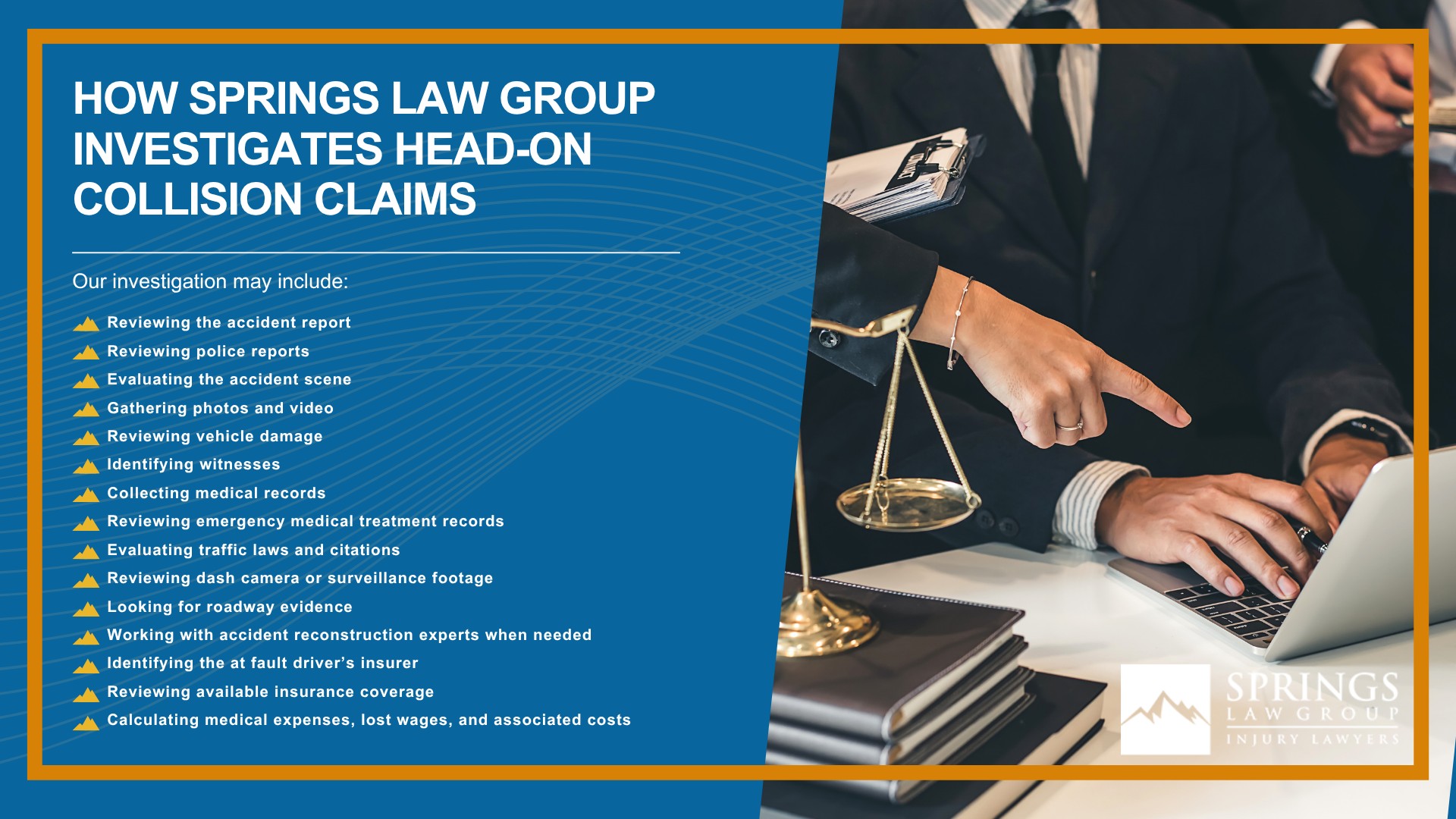 What Is a Concussion; Why Head-On Collisions Are Often So Serious; Common Causes of Head-On Collisions in Colorado Springs; Common Injuries Caused by Head-On Collisions; Who Can Be Held Liable for a Head-On Collision; How Springs Law Group Investigates Head-On Collision Claims