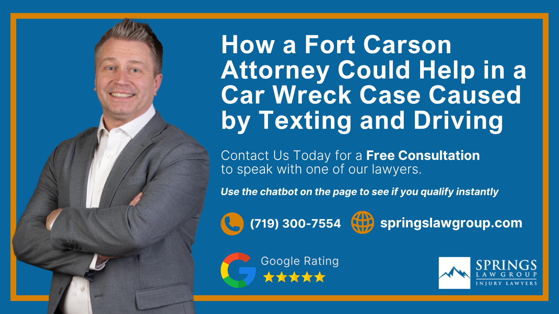 How a Fort Carson Attorney Could Help in a Car Wreck Case Caused by Texting and Driving