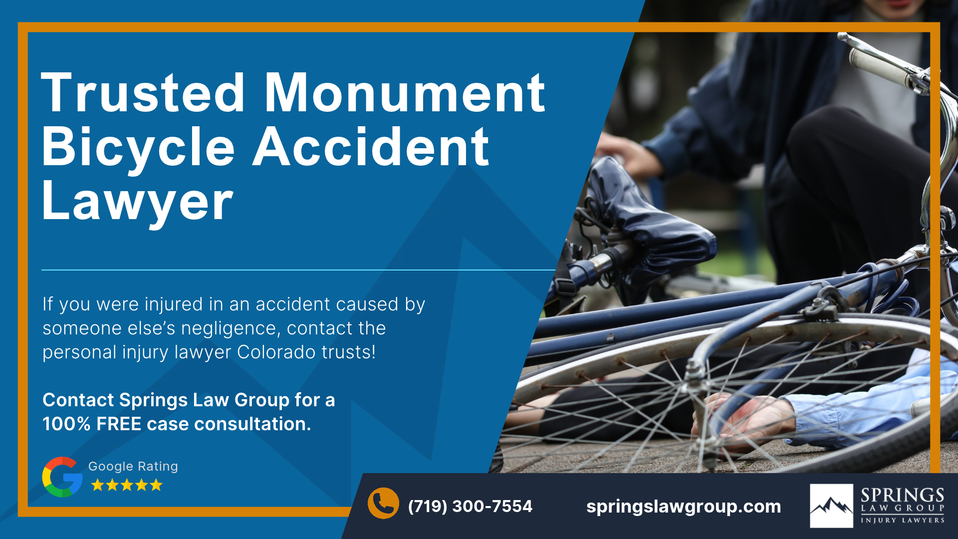 Call a Monument Bicycle Accident Attorney Today; Monument Bicycle Accident Lawyer