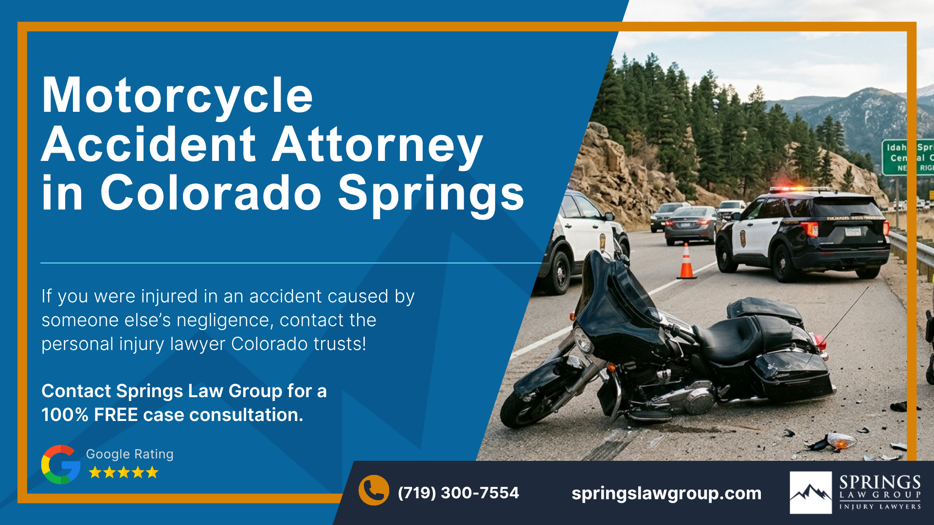 Schedule a Free Consultation with a Motorcycle Accident Attorney in Colorado Springs!; Motorcycle Accident Attorney in Colorado Springs