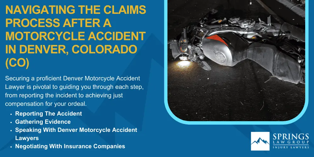 denver-motorcycle-accident-lawyer-img; Hiring A Motorcycle Accident Lawyer In Denver, Colorado (CO); Types Of Motorcycle Accidents In Denver, Colorado (CO); Motorcycle Insurance Laws In Denver, Colorado (CO); Navigating The Claims Process After A Motorcycle Accident In Denver, Colorado (CO)