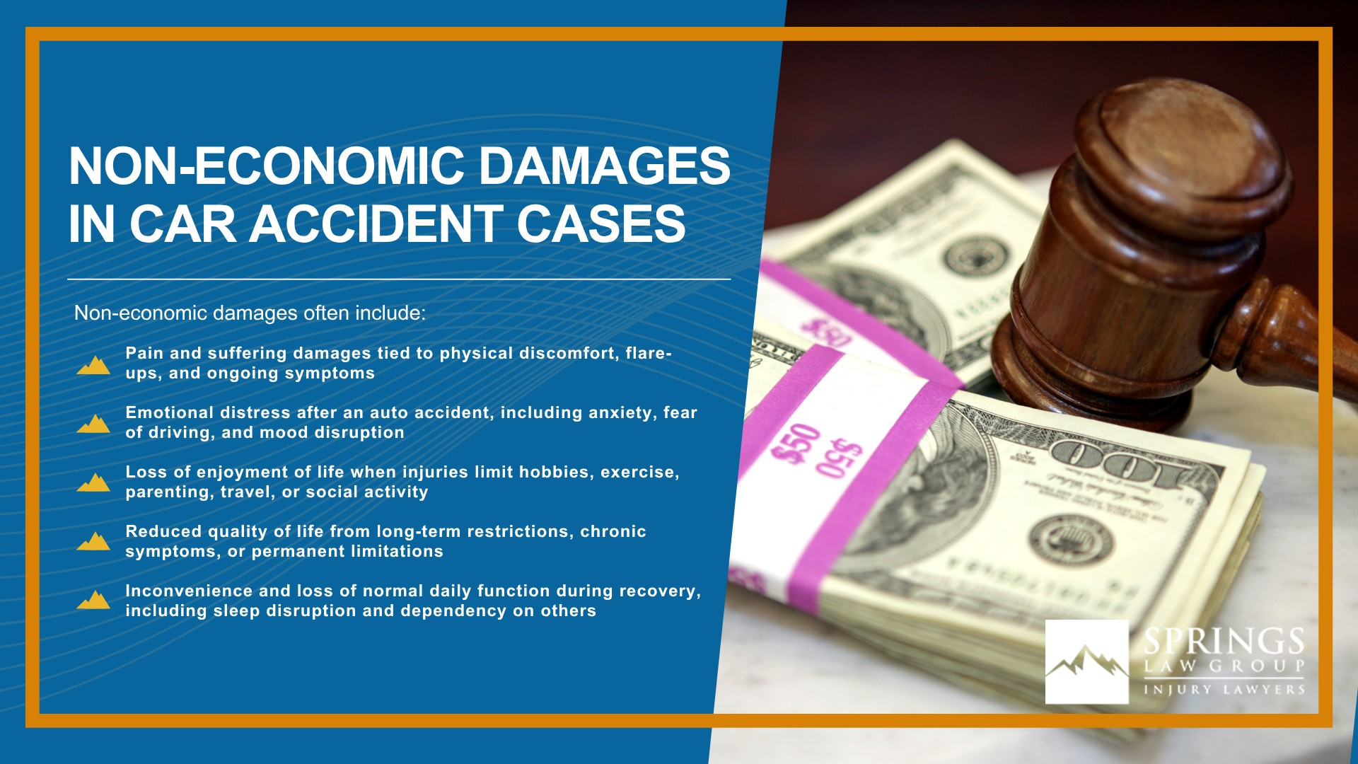 What Damages Can You Recover After a Colorado Springs Car Accident; Non-Economic Damages in Car Accident Cases; Economic Damages in Car Accident Cases