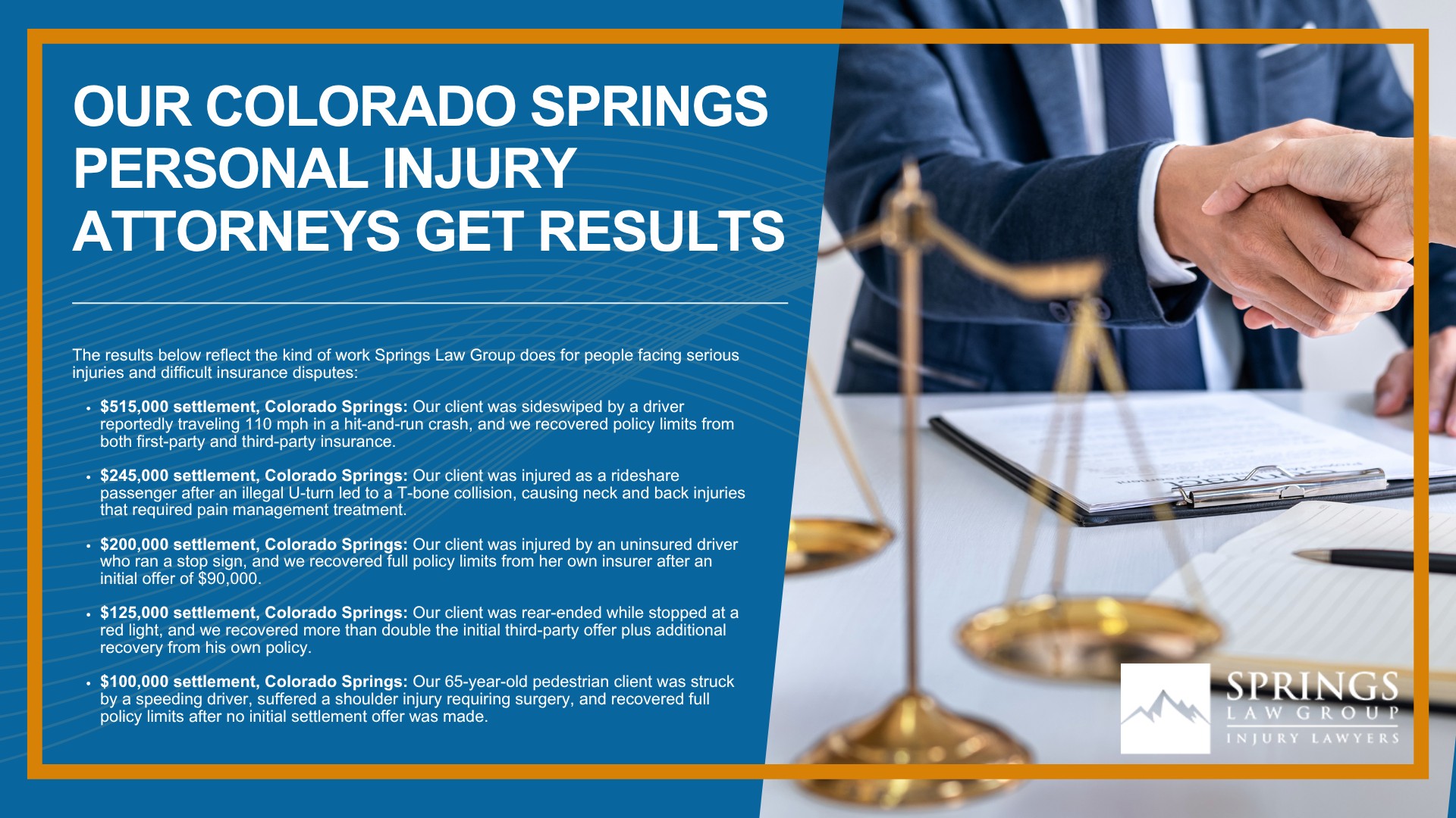 Our Colorado Springs Personal Injury Attorneys Get Results