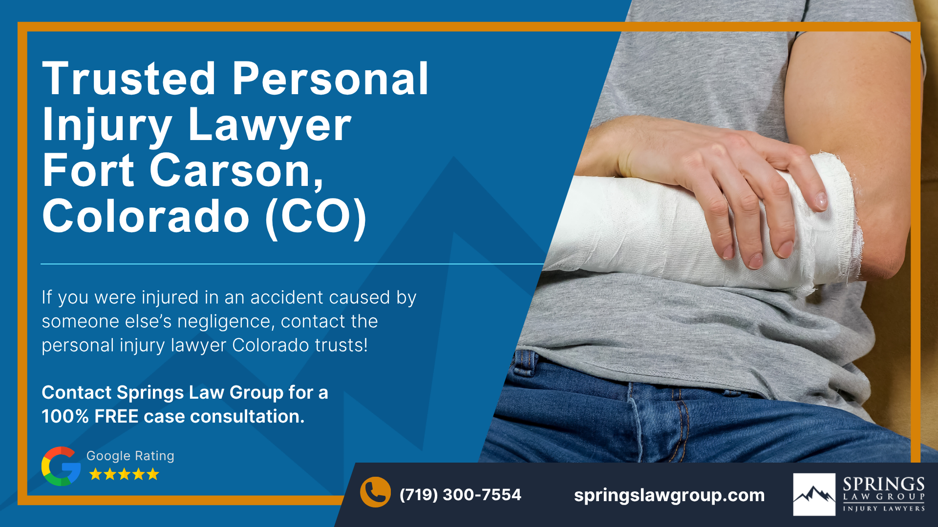 Get Fair Compensation Contact Our Personal Injury Lawyers Today; Personal Injury Lawyer Fort Carson, Colorado (CO)