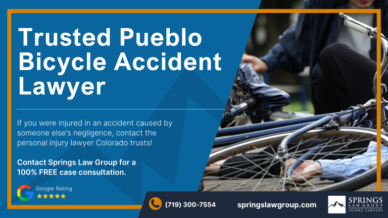 Pueblo Bicycle Accident Lawyer; Potential Damages; The Importance Of Prompt Legal Action; Negligence In Bike Accident Cases; Retain A Pueblo Bicycle Accident Attorney; Pueblo Bicycle Accident Lawyer
