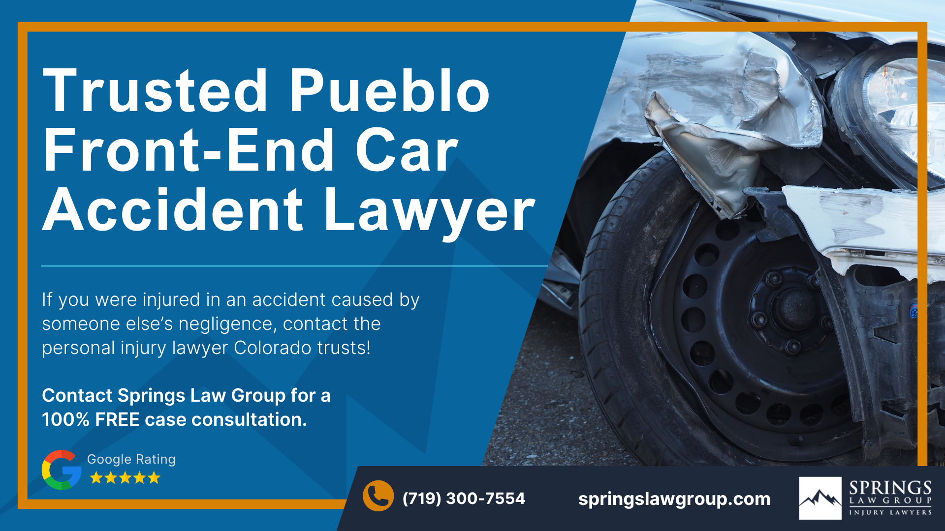 Contact a Pueblo Front-End Car Accident Attorney; Pueblo Front-End Car Accident Lawyer