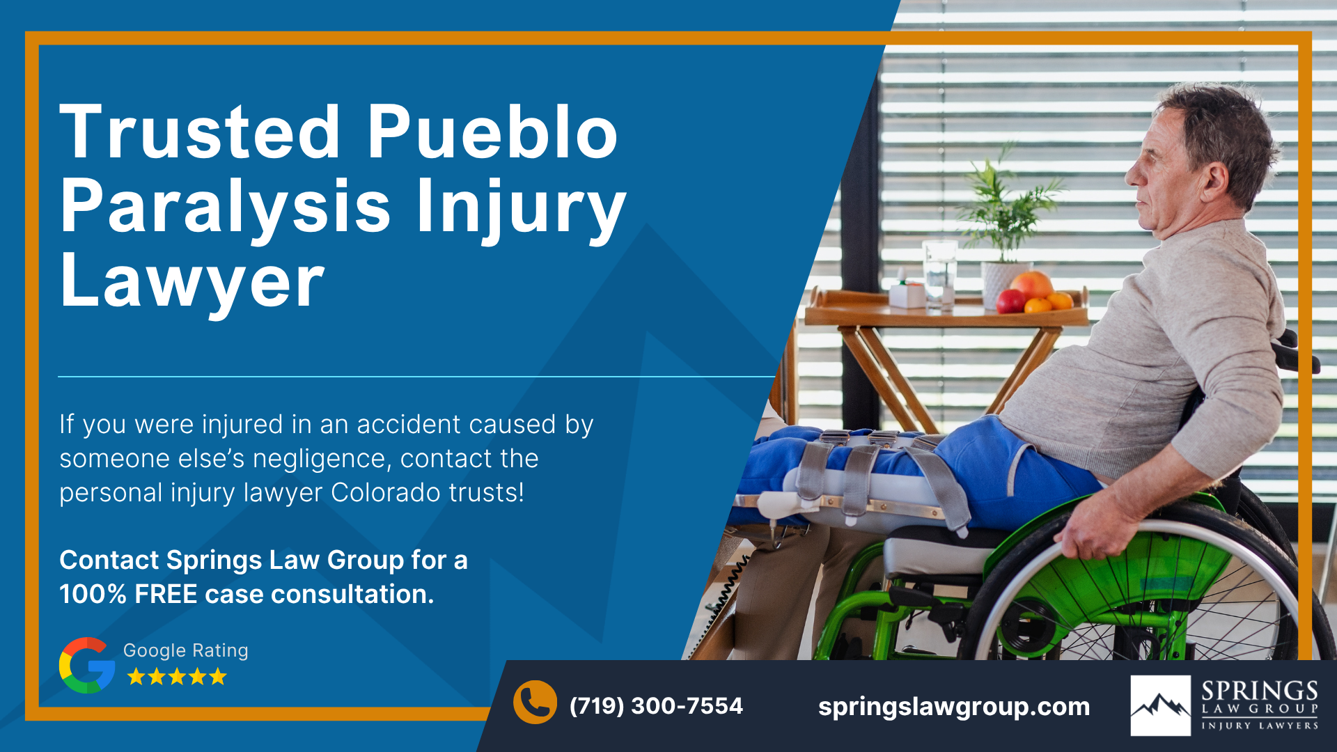 Retain a Pueblo Paralysis Injury Attorney Today; Pueblo Paralysis Injury Lawyer