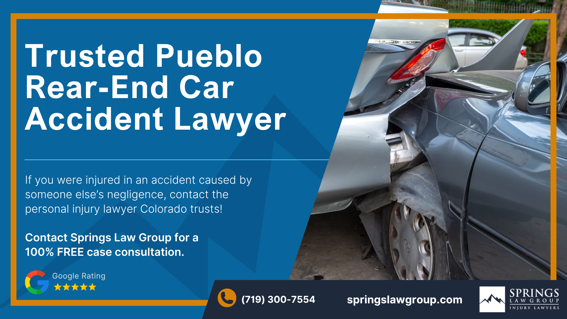 Reach out to a Pueblo Rear-End Car Accident Attorney; Pueblo Rear-End Car Accident Lawyer